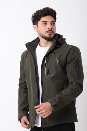 کاپشن خاکی مردانه اسلیم فیت Stilkombin - کد 865190943