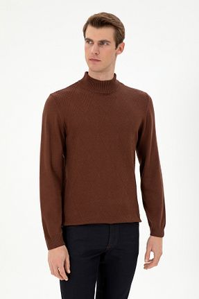 پلیور قهوه ای مردانه ساده U.S. Polo Assn. - کد 865190984