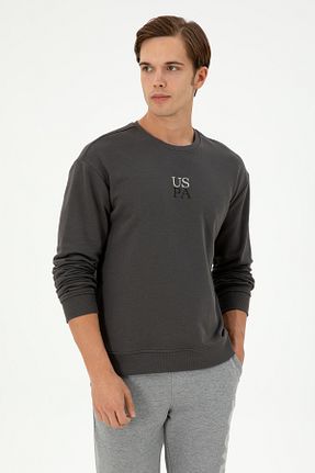 سوئیشرت طوسی مردانه ساده U.S. Polo Assn. - کد 865186795