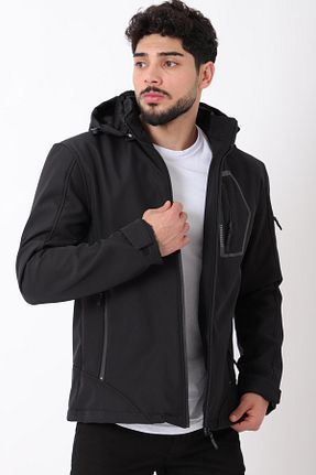 کاپشن مشکی مردانه اسلیم فیت Stilkombin - کد 865191163
