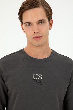 سوئیشرت طوسی مردانه ساده U.S. Polo Assn. - کد 865186795