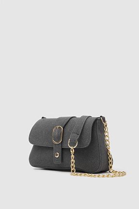 کیف پستچی طوسی زنانه جیر Shule Bags - کد 865201647