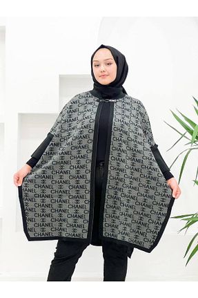 شال طوسی زنانه Abalı - کد 865203121