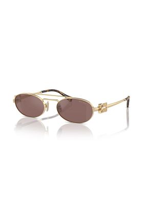 عینک آفتابی طلائی زنانه 53 Miu Miu - کد 815126156