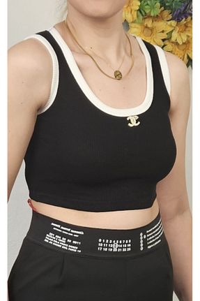 بلوز مشکی زنانه ساده GAMZE ALPTEKİN - کد 865179332