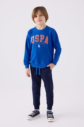 ست لباس راحتی آبی بچه گانه چاپی U.S. Polo Assn. - کد 865231958