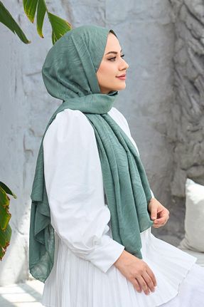 شال سبز زنانه پنبه ای Byedauzunlar - کد 865244579