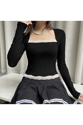 بلوز مشکی زنانه ساده DarkellaStore - کد 813350259