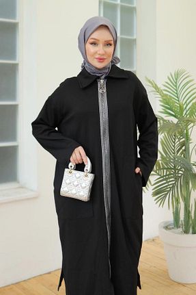تونیک حجاب مشکی زنانه پنبه ای Armine - کد 864906520