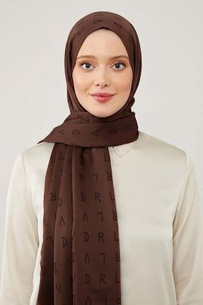شال قهوه ای زنانه پنبه پلی استر Levidor - کد 865262963