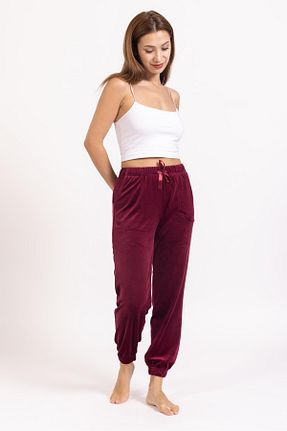 پائین تنه راحتی زرشکی زنانه پلی استر Pemilo - کد 765758188