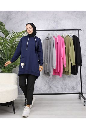 تونیک حجاب مشکی زنانه پنبه ای DemyButiqe - کد 865398742