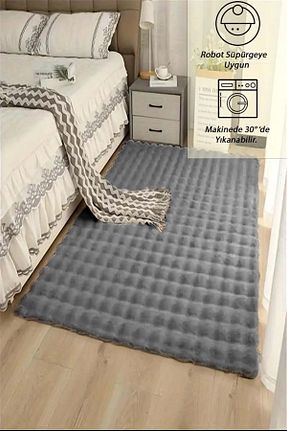 فرش طوسی زیره ضد لغزش Raschel Carpet - کد 864018957