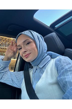 شال آبی زنانه پلی استر ARMANDA - کد 860265768