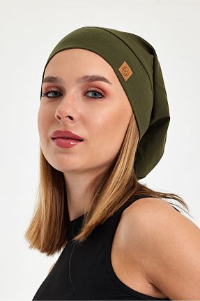 کلاه پشمی خاکی زنانه پنبه ای Butikgiz - کد 865333029