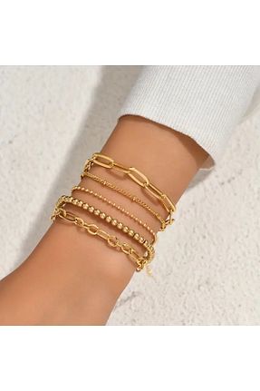 دستبند جواهر طلائی زنانه TNY - کد 865333320