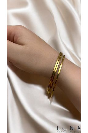 دستبند استیل (فولاد) طلائی زنانه استیل (فولاد) Jewerly - کد 865329587