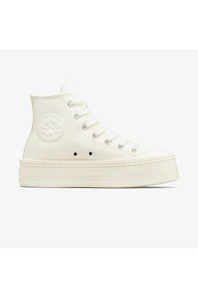کفش اسنیکر بژ زنانه بند دار Converse - کد 865338840