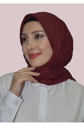 شال زرشکی زنانه پنبه ای HeavenlyScarfs - کد 865350361