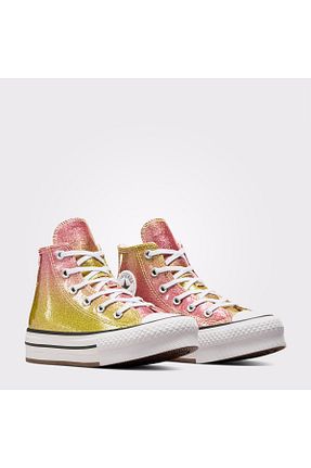 کفش اسنیکر زرد بچه گانه بند دار Converse - کد 865418039
