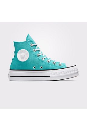 کفش اسنیکر آبی زنانه بند دار Converse - کد 865351585