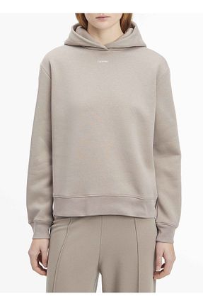 سوئیشرت قهوه ای زنانه ساده Calvin Klein - کد 865421652