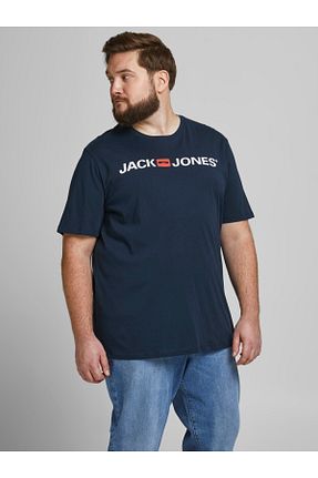 تیشرت سرمه ای مردانه رگولار Jack & Jones - کد 120118020