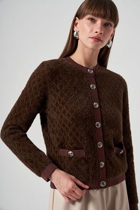 رویه حجاب قهوه ای زنانه مخلوط پلی استر Lale Butik - کد 865417051