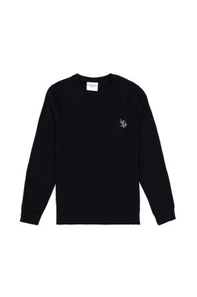 پلیور مشکی بچه گانه ساده U.S. Polo Assn. - کد 865438888