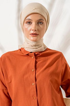 روسری بژ پلی استر JAWEL - کد 865442754
