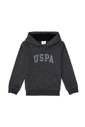سوئیشرت مشکی بچه گانه ساده U.S. Polo Assn. - کد 865438574