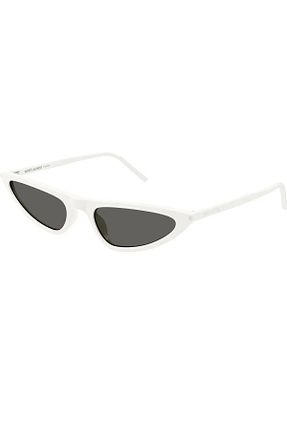 عینک آفتابی سفید زنانه UV400 Saint Laurent - کد 873244696