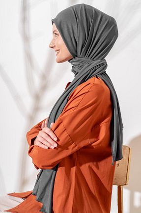 شال طوسی زنانه پلی استر JAWEL - کد 865441077