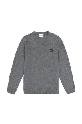 پلیور طوسی بچه گانه ساده U.S. Polo Assn. - کد 865433630