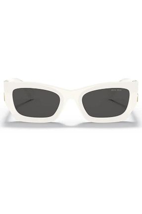 عینک آفتابی سفید زنانه UV400 Miu Miu - کد 865427303