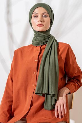 شال خاکی زنانه پلی استر JAWEL - کد 865440605