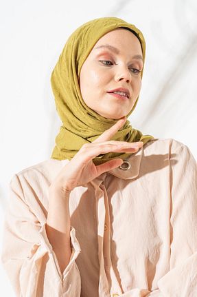 روسری سبز پلی استر JAWEL - کد 865442730