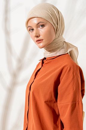 روسری بژ پلی استر JAWEL - کد 865442754