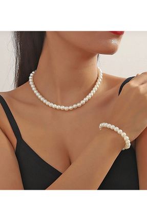 دستبند جواهر قهوه ای زنانه منجق Stil - کد 865441816