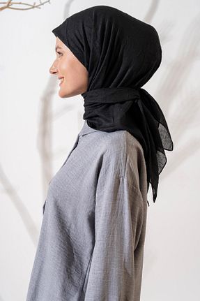 روسری مشکی پلی استر JAWEL - کد 865442893