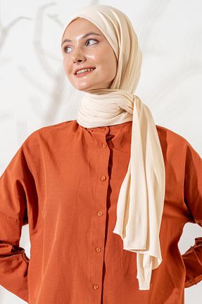 شال بژ زنانه پلی استر JAWEL - کد 865439777
