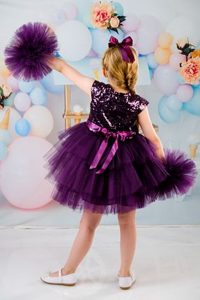 لباس بنفش بچه گانه بافتنی Mixie - کد 835866981