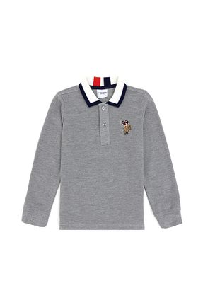 سوئیشرت طوسی بچه گانه ساده U.S. Polo Assn. - کد 865451313