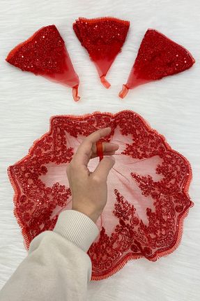 عقد و عروسی و حنابندان قرمز ZEYMERADE - کد 865454743