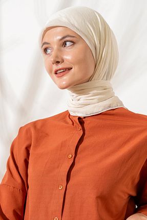 روسری بژ پلی استر JAWEL - کد 865445216