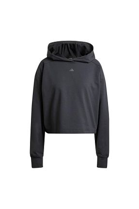 سوئیشرت مشکی زنانه ساده adidas - کد 841332006