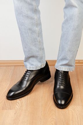 کفش کلاسیک مشکی مردانه چرم خالص CARVAO - کد 865449018