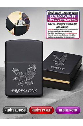 فندک کمپ مشکی LAZZERS HEDİYELİK - کد 865457948