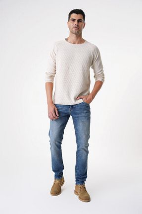 پلیور بژ مردانه طرح دار CHUBA - کد 48597721