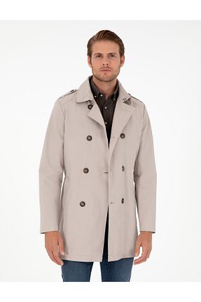 پالتو پشمی بژ مردانه رگولار Pierre Cardin - کد 865464554